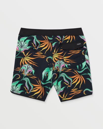 Infuse Scallop Mod 19" Boardshort - Black Green