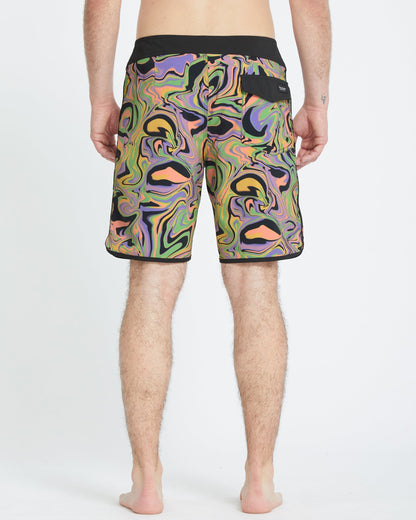Infuse Scallop Mod 19" Boardshort - STEEL PURPLE