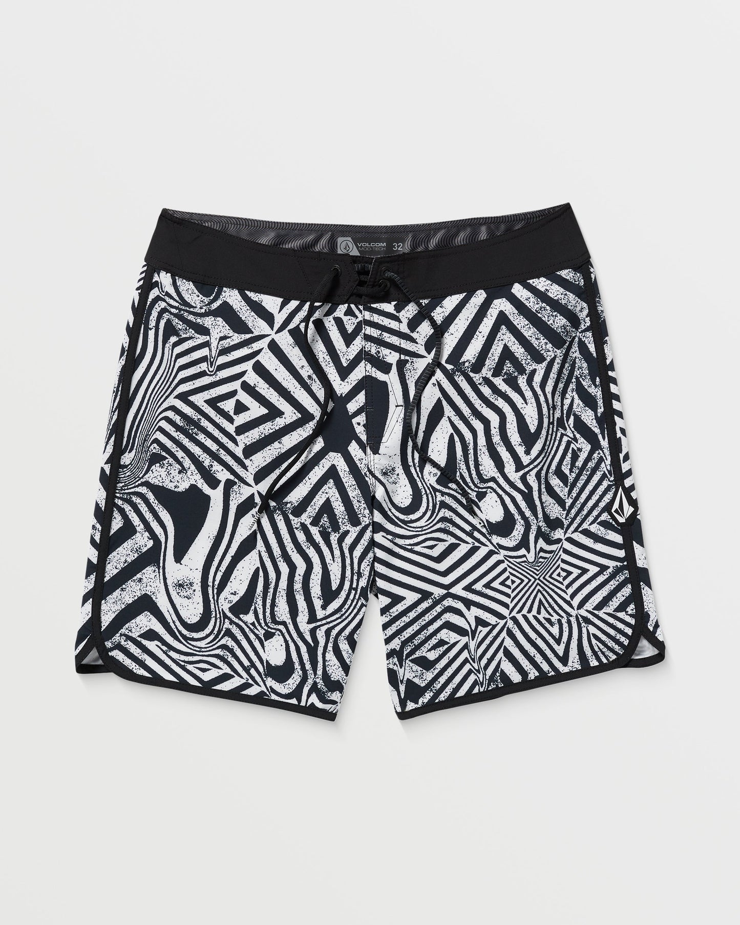 Infuse Scallop Mod 19" Boardshort - White Black