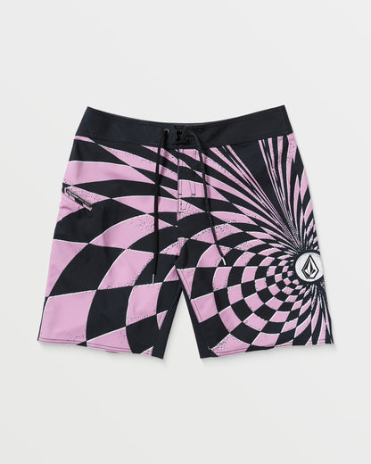 Spiral Stn Mod 20" Boardshort - STEEL PURPLE