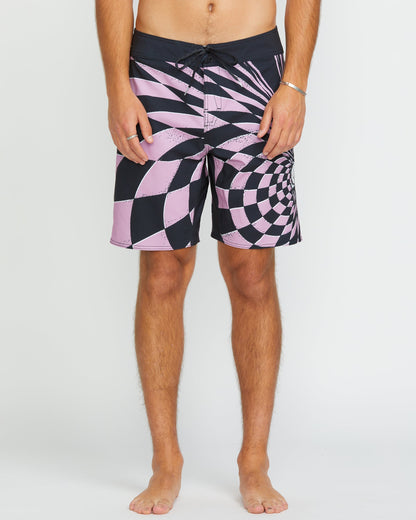 Spiral Stn Mod 20" Boardshort - STEEL PURPLE