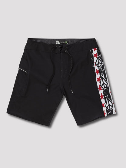 Freedom Stones 19" Boardshort  - Black