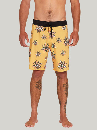 Burch Stoney 19" Boardshort  - MINERAL YELLOW