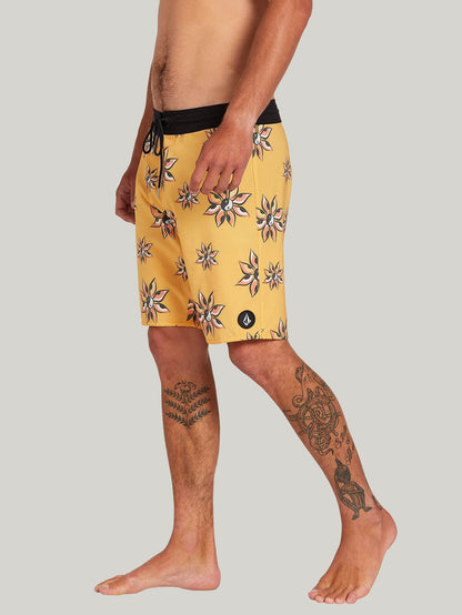 Burch Stoney 19" Boardshort  - MINERAL YELLOW