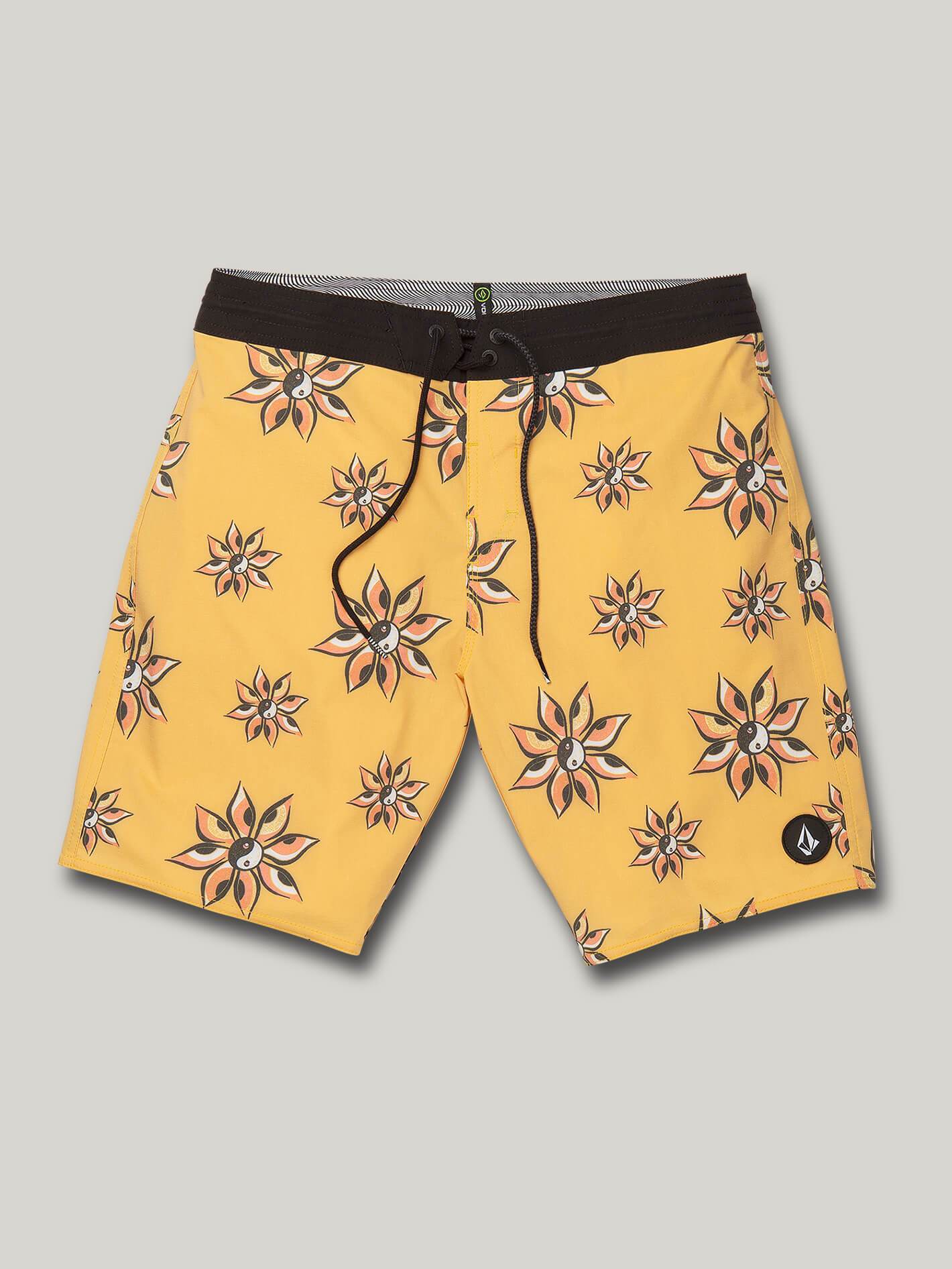 Burch Stoney 19" Boardshort  - MINERAL YELLOW