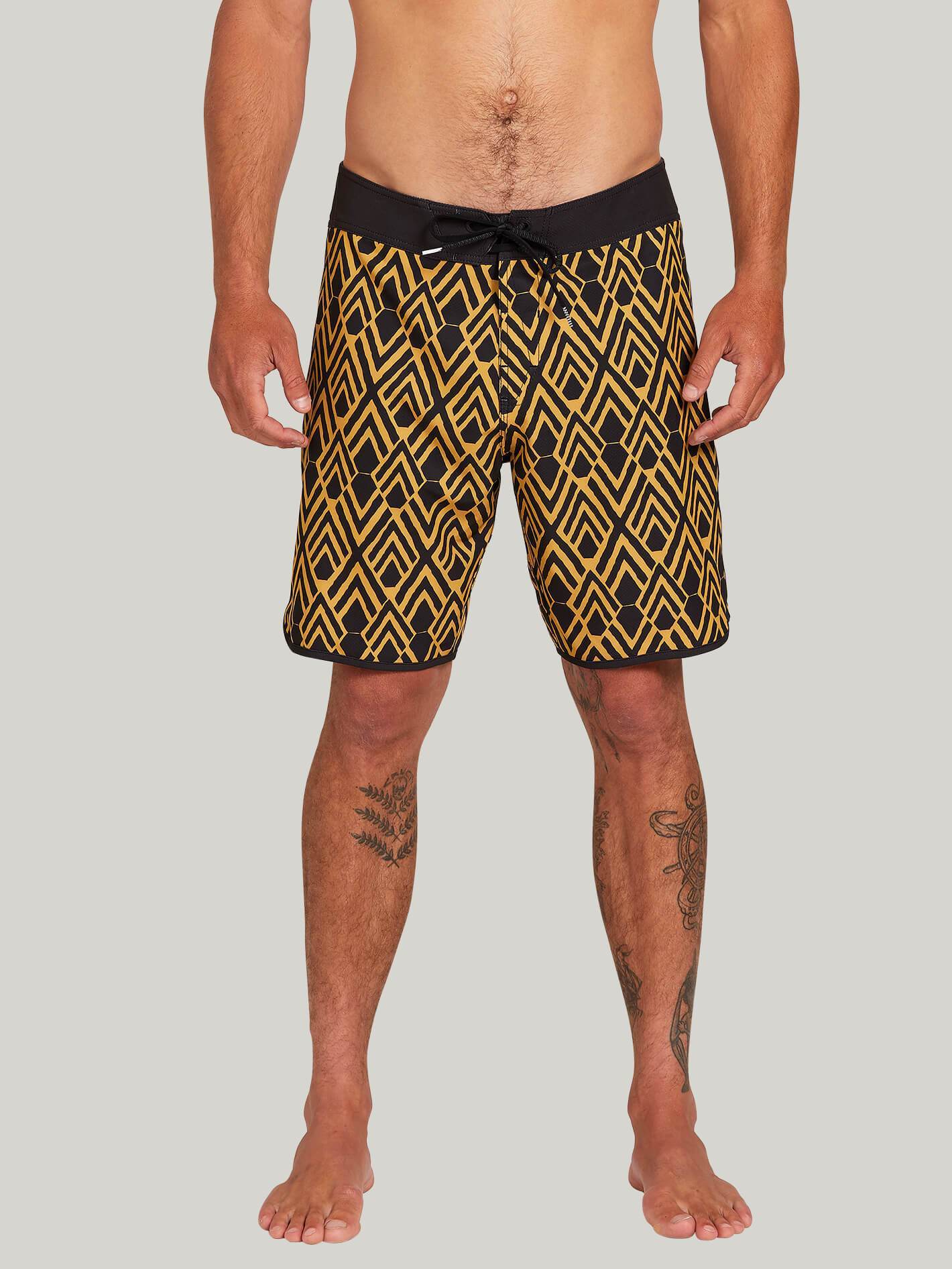 Echo Mod 19" Boardshort - MINERAL YELLOW