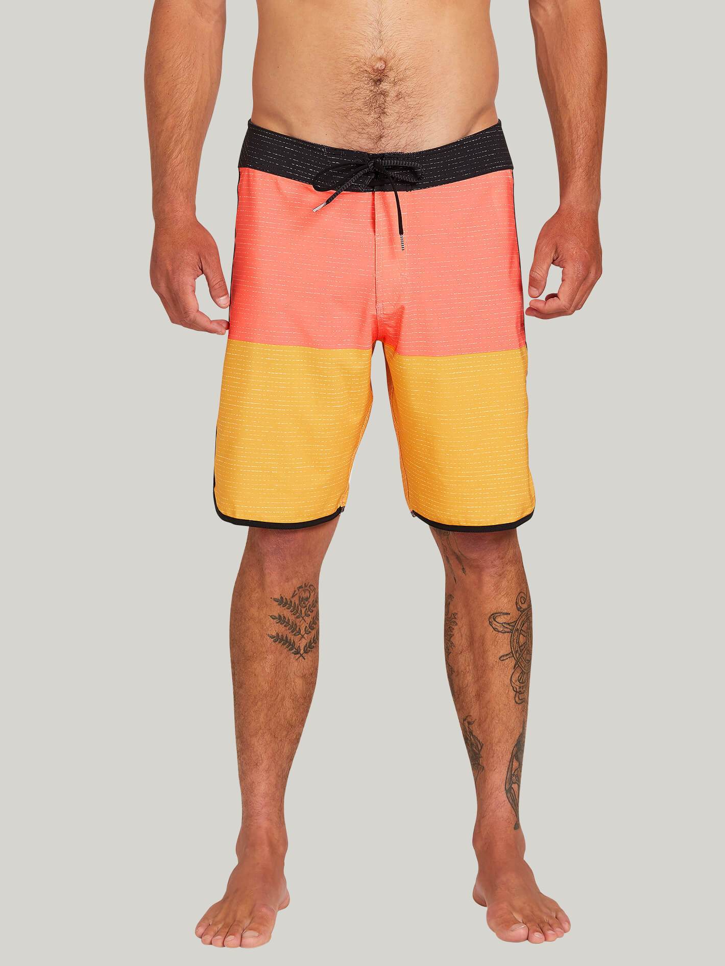 Lido Scallop Mod 20" Boardshort - MINERAL YELLOW