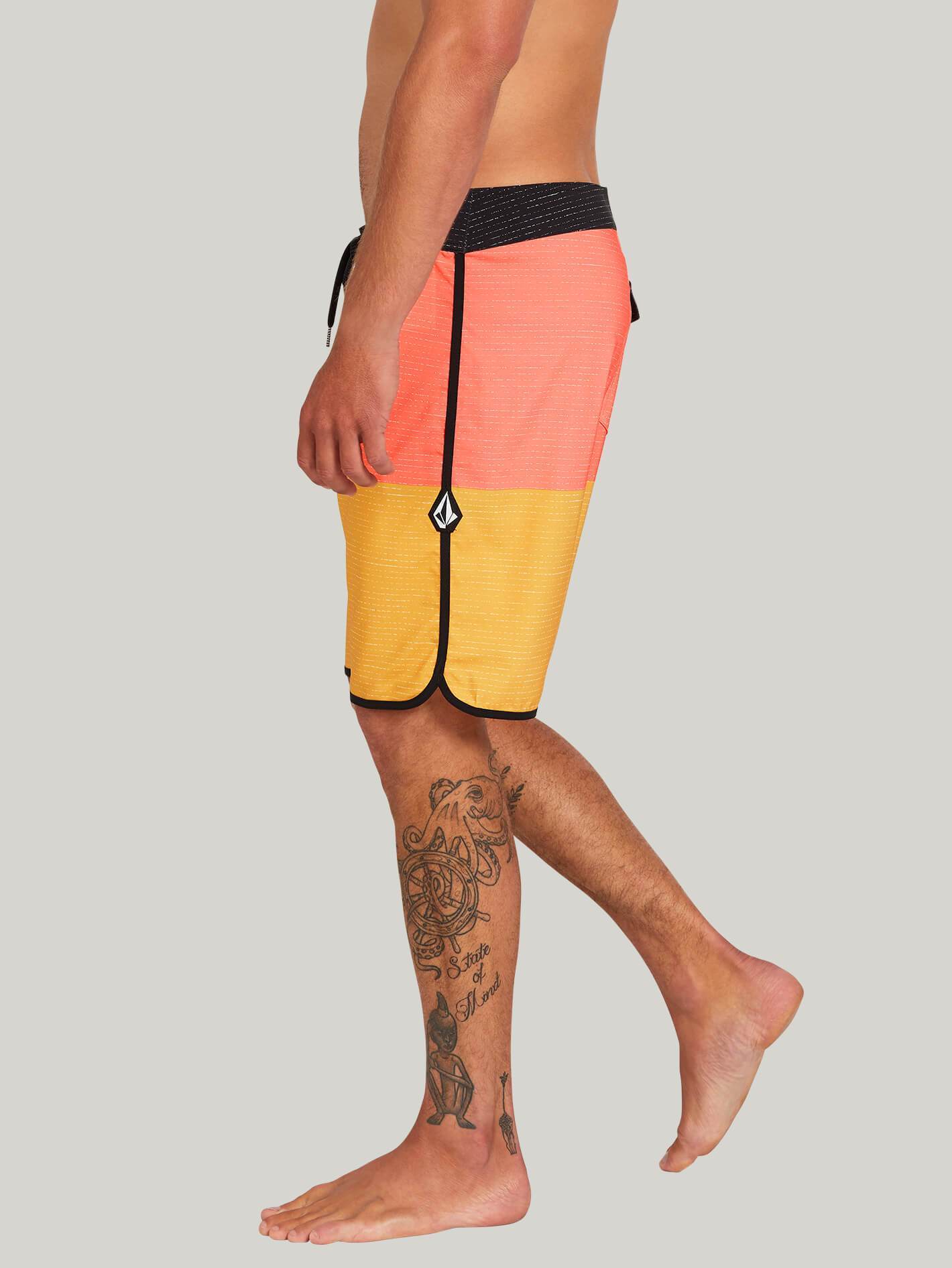 Lido Scallop Mod 20" Boardshort - MINERAL YELLOW