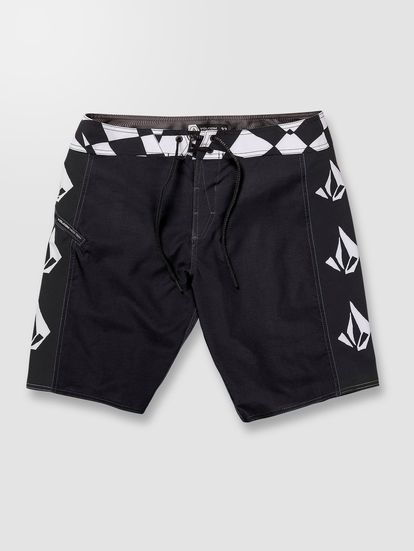 Surf Vitals Yago Dora Mod-Tech 19" Boardshort - BLACK