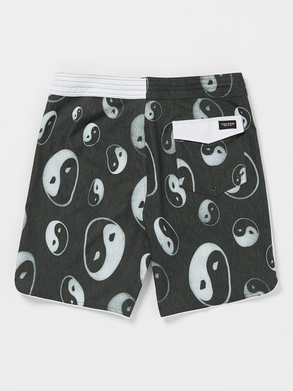 Sense Scallop Stoney 19" Boardshort - Black