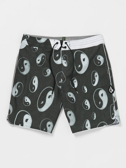 Sense Scallop Stoney 19" Boardshort - Black