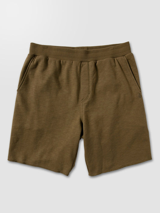 Malach Elastic Waist Shorts 20" - Old Mill