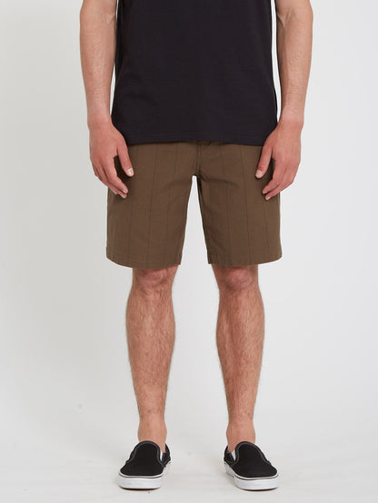 Frickin Mix Elasticated waist Short 19" - DARK EARTH