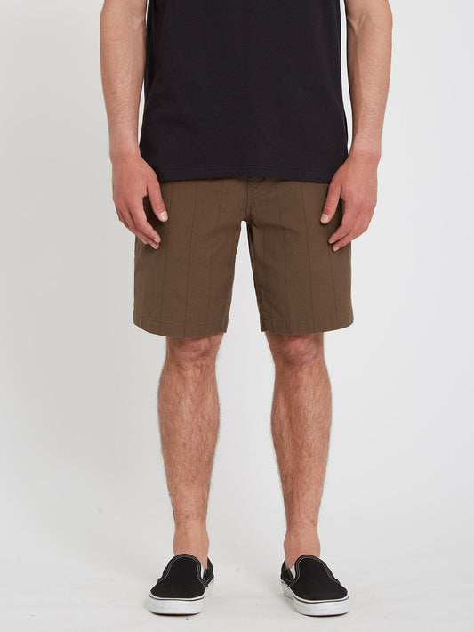 Frickin Mix Elasticated waist Short 19" - DARK EARTH