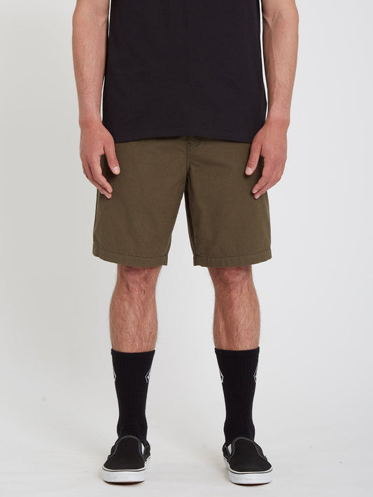 Frickin Mix Elasticated waist Short 19" - MILITARY