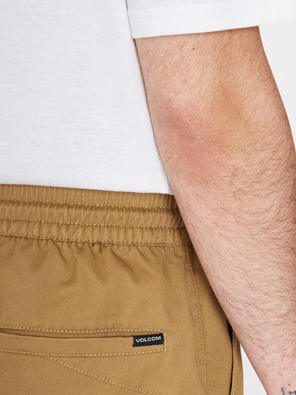 Frickin Elasticated Waist 19" Short - DARK KHAKI