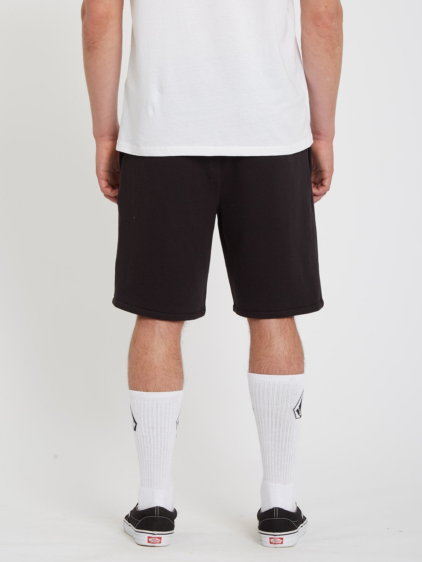 Iconic Stone Fleece Short - BLACK