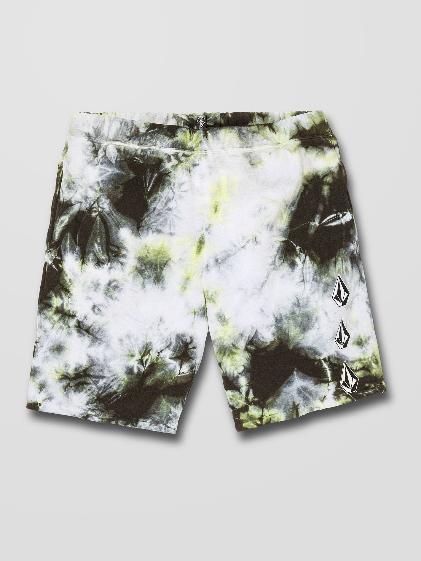 Iconic Stone Plus Fleece Short - LIME TIE DYE