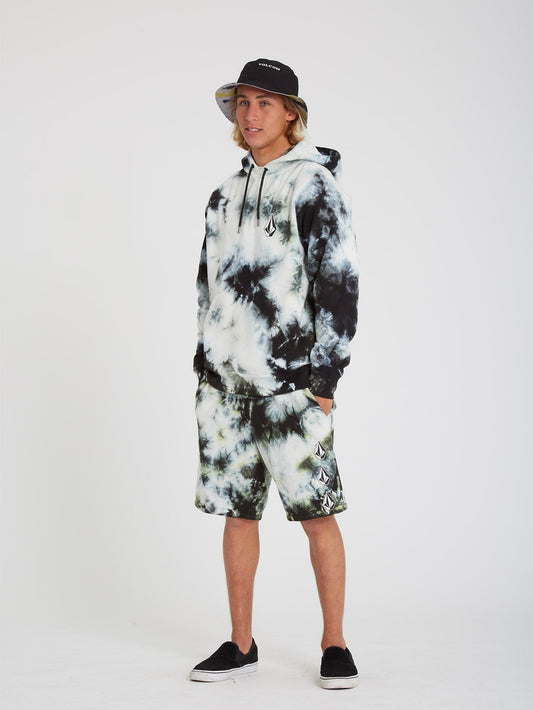 Iconic Stone Plus Fleece Short - LIME TIE DYE