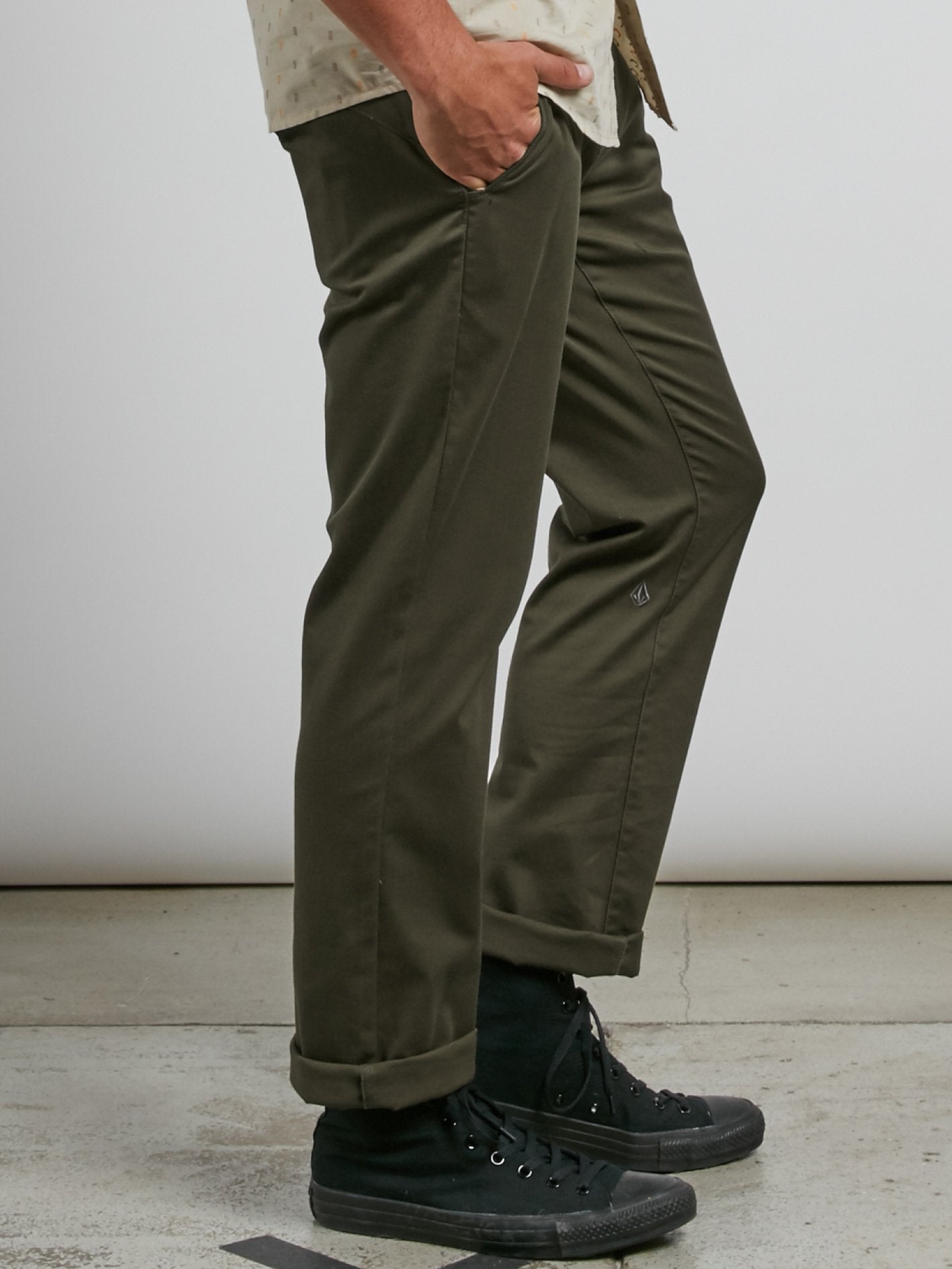 Frickin Modern Stretch Trousers - Seaweed Green