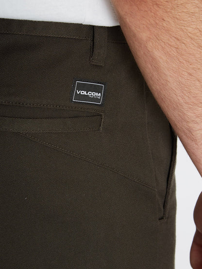 Loose Truck Chino Trousers - RINSED BLACK