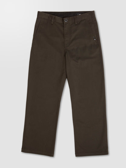 Loose Truck Chino Trousers - RINSED BLACK