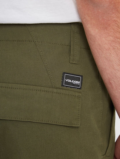 March Cargo Slub Trousers - MILITARY
