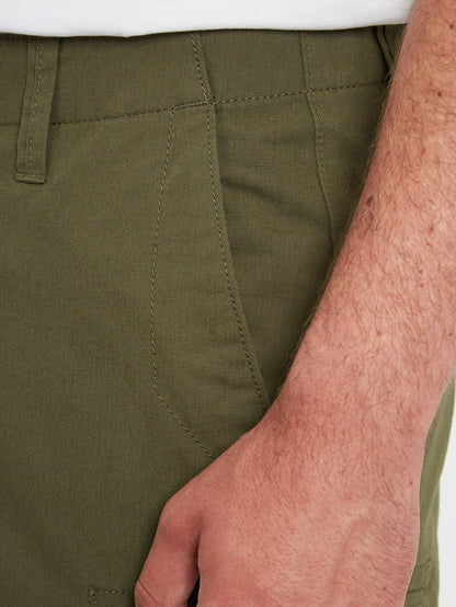 March Cargo Slub Trousers - MILITARY