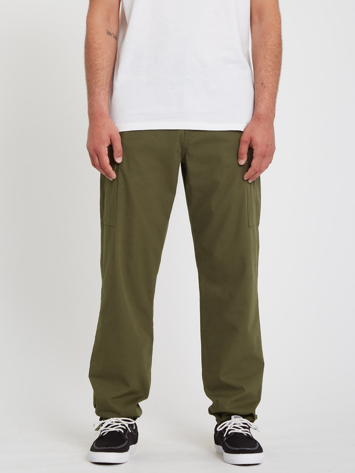 March Cargo Slub Trousers - MILITARY