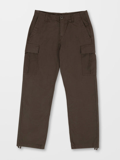 Volmander March Cargo Trousers - RINSED BLACK