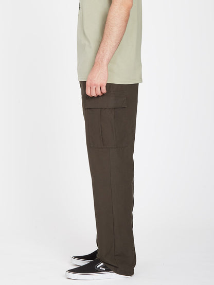 Volmander March Cargo Trousers - RINSED BLACK