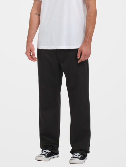 Frickin Regular Stretch Chino Trousers - BLACK