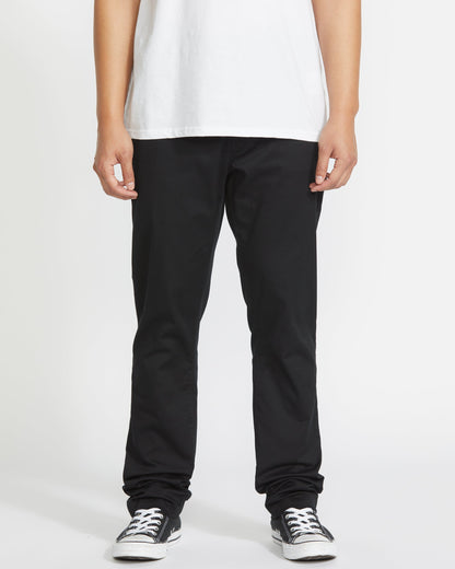 Frickin Slim Stretch Chino Trousers - BLACK