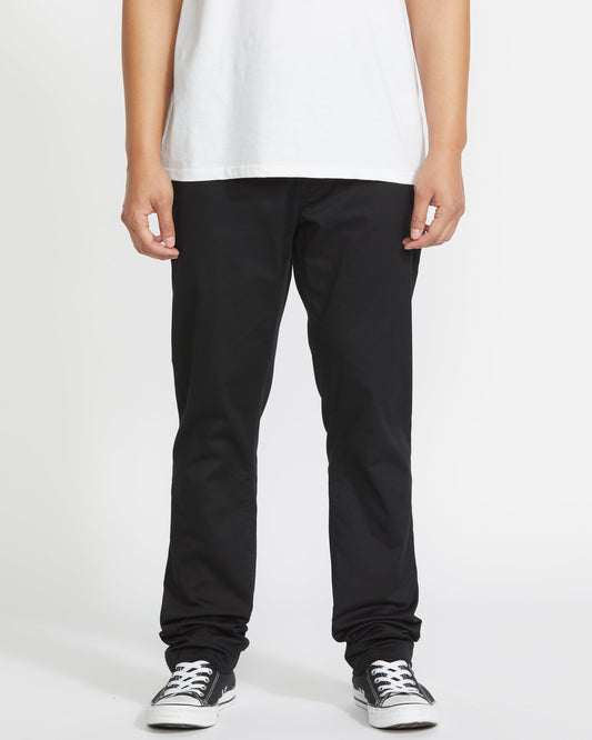 Frickin Slim Stretch Chino Trousers - BLACK