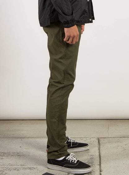 VSm Gritter Modern Tapered Chino Pants - Military