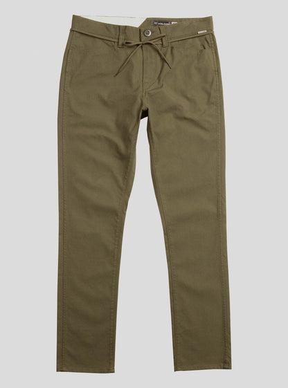 VSm Gritter Modern Tapered Chino Pants - Military