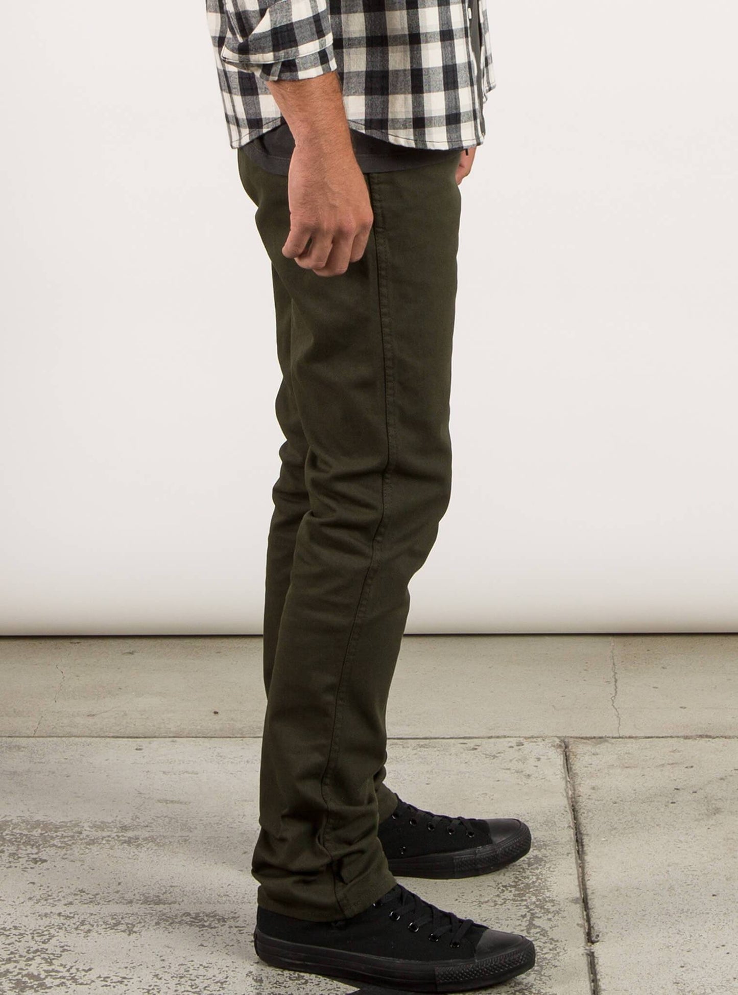 VSm Gritter Slim Chino Pants - Dark Green