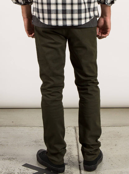 VSm Gritter Slim Chino Pants - Dark Green