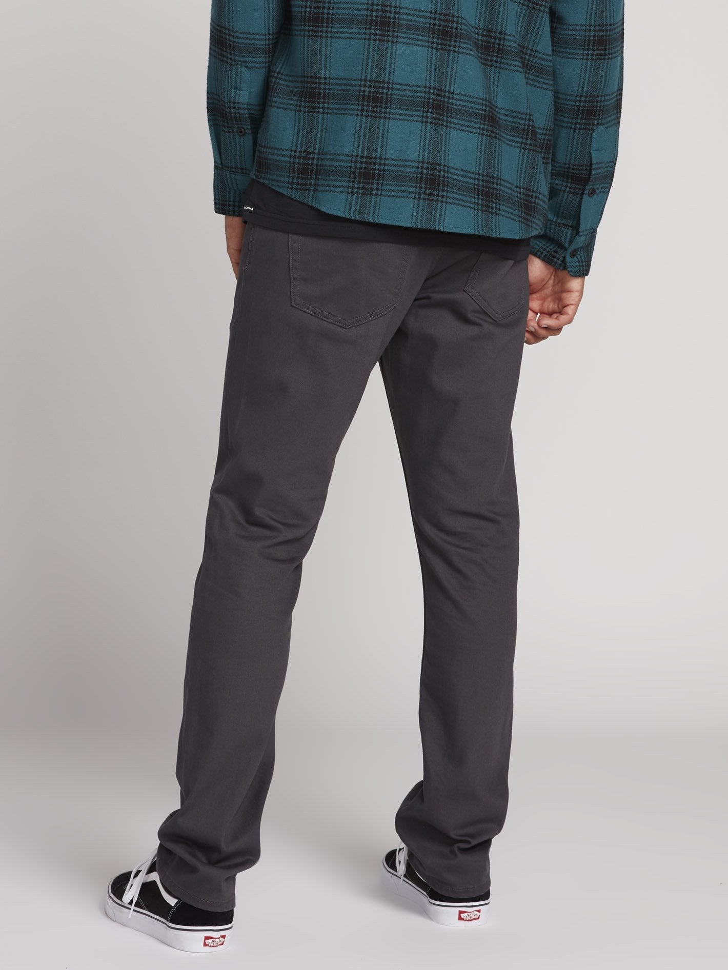 Vorta 5 Pocket Slub Trousers - Asphalt Black