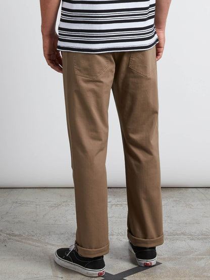 Vorta 5 Pocket Slub Slim Fit Jeans - Grain