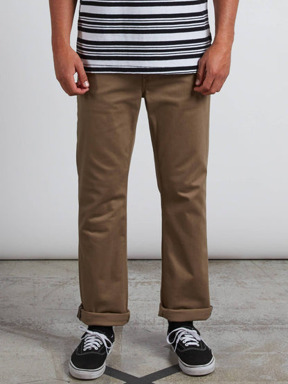 Vorta 5 Pocket Slub Slim Fit Jeans - Grain