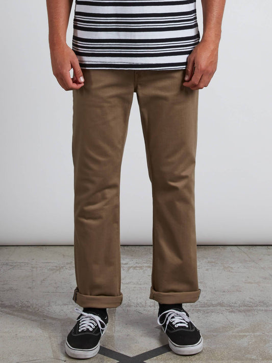 Vorta 5 Pocket Slub Slim Fit Jeans - Grain