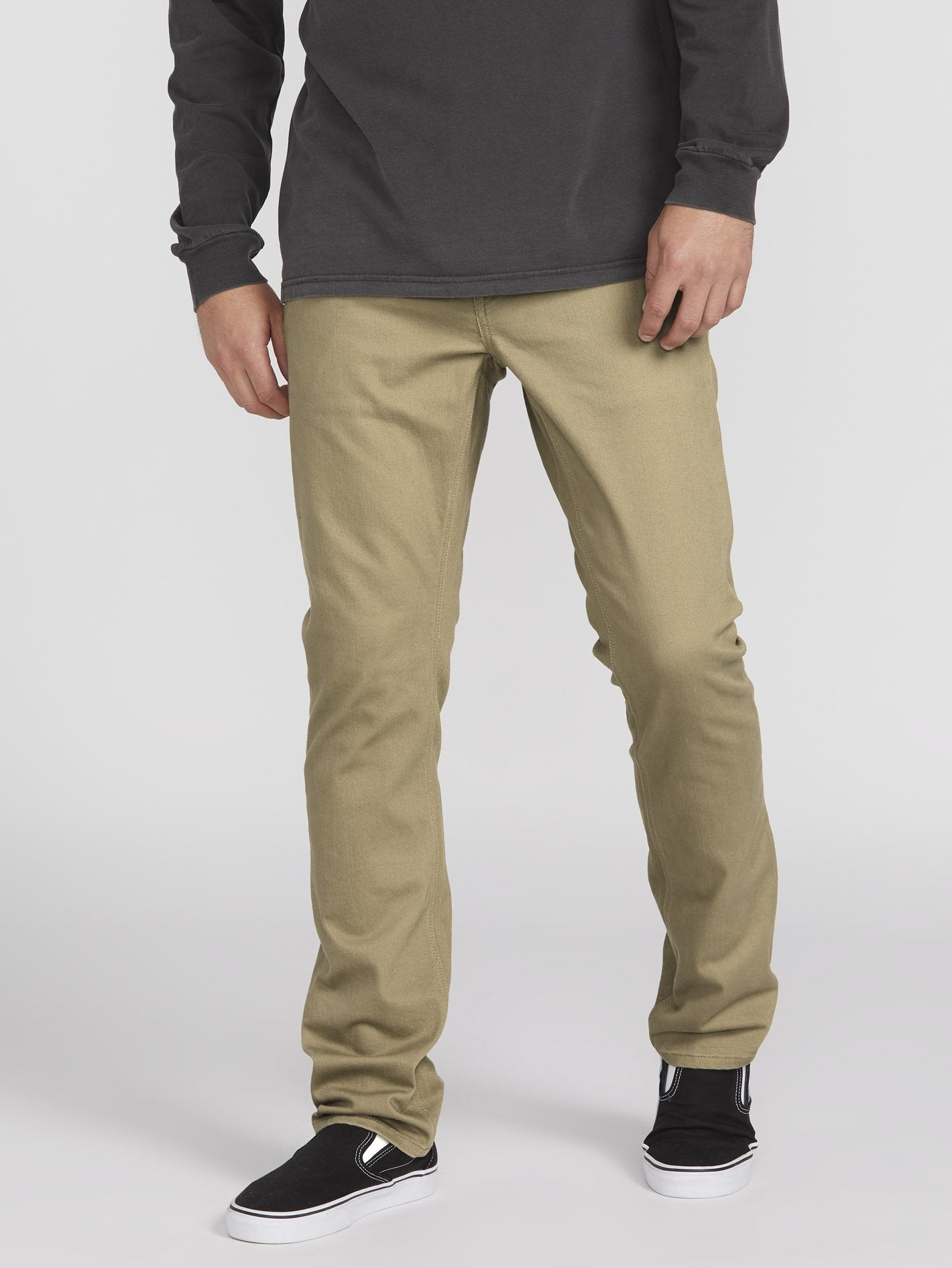 Vorta 5 Pocket Slub Trousers - Khaki