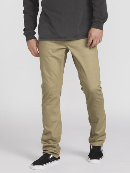 Vorta 5 Pocket Slub Trousers - Khaki