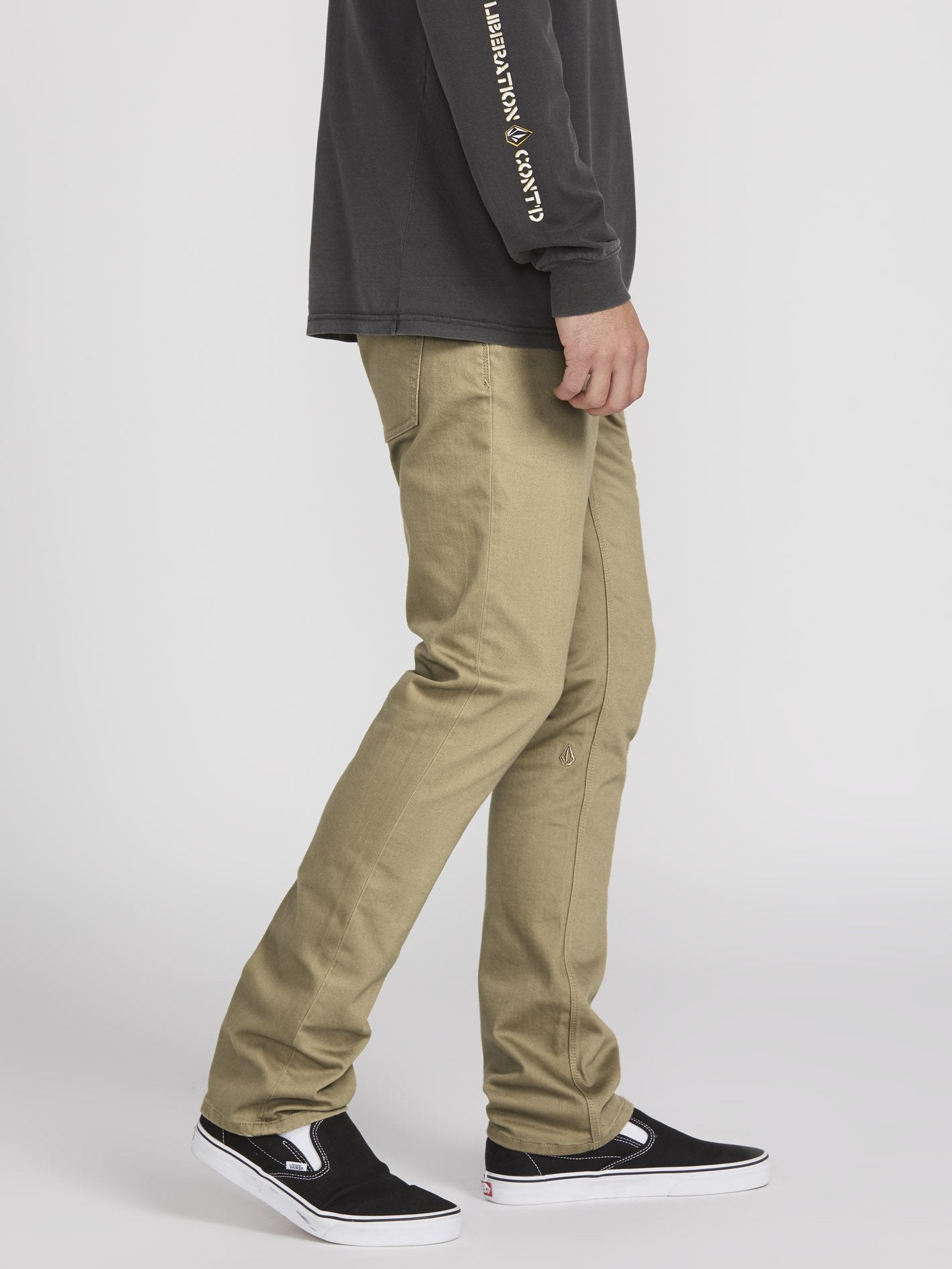 Vorta 5 Pocket Slub Trousers - Khaki