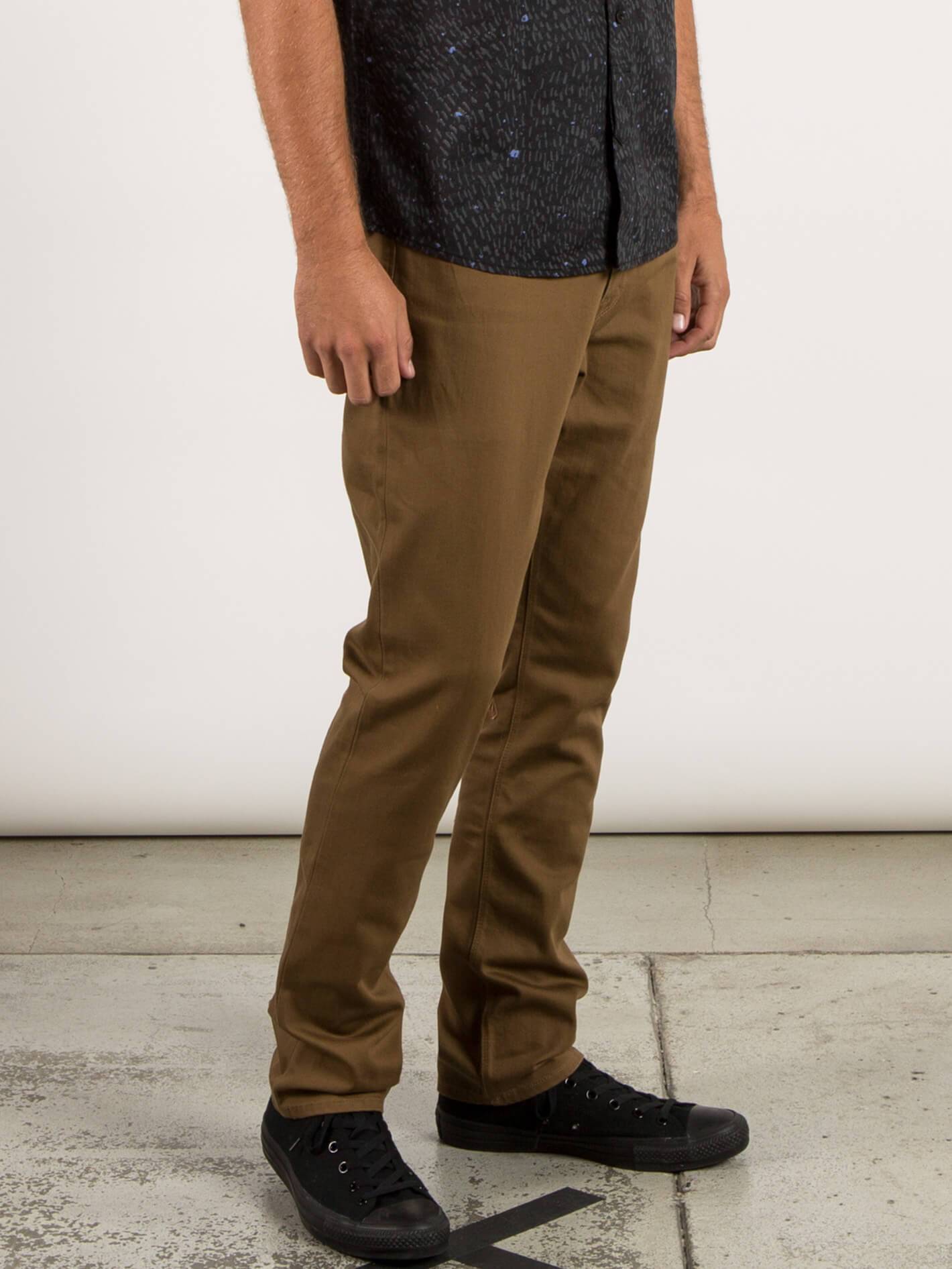 Vorta 5 Pocket Slub Slim Fit Jeans - Mud