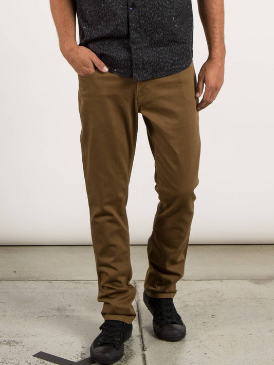 Vorta 5 Pocket Slub Slim Fit Jeans - Mud