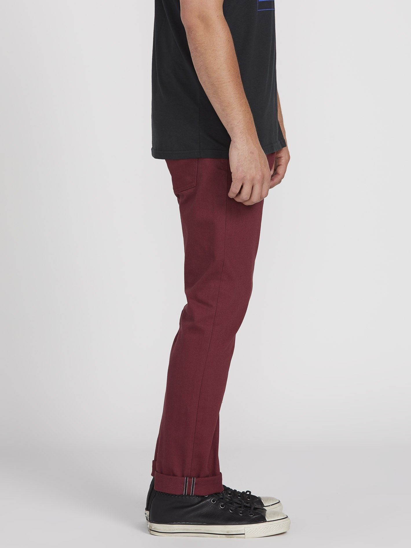 Vorta 5 Pocket Slub Trousers - Pinot
