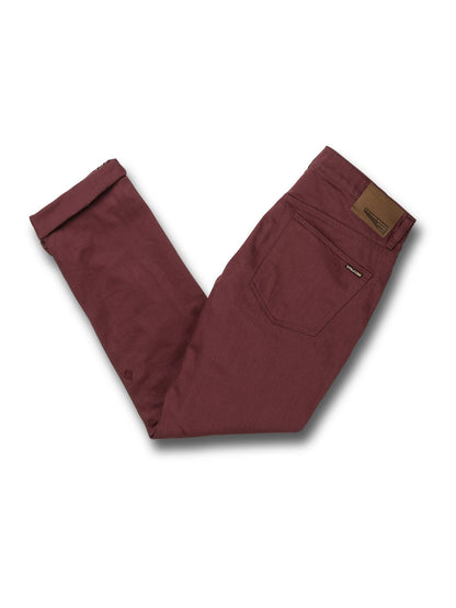 Vorta 5 Pocket Slub Trousers - Pinot
