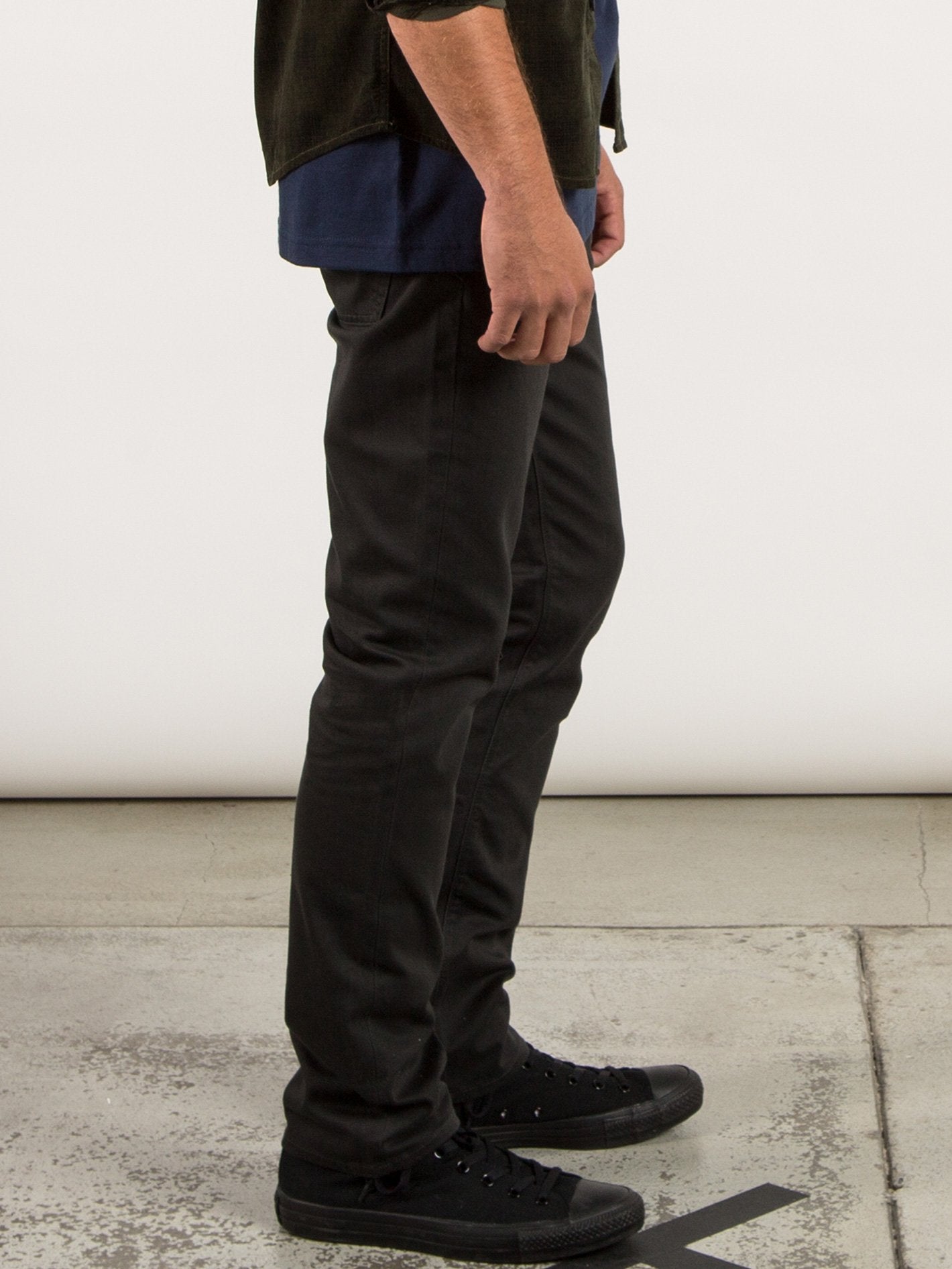 Vorta 5 Pocket Slub Slim Fit Jeans - Stealth